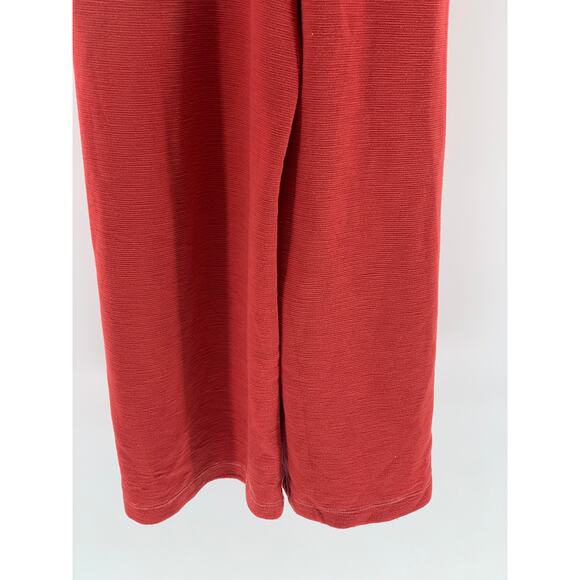 FREAKS STORE Women's Red Textured Sleeveless Halter Tie-Back Jumpsuit SZ M/L - Picture 10 of 12